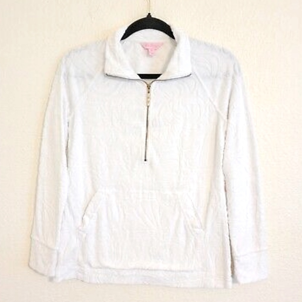 XS Lilly Pulitzer Popover White Jacquard